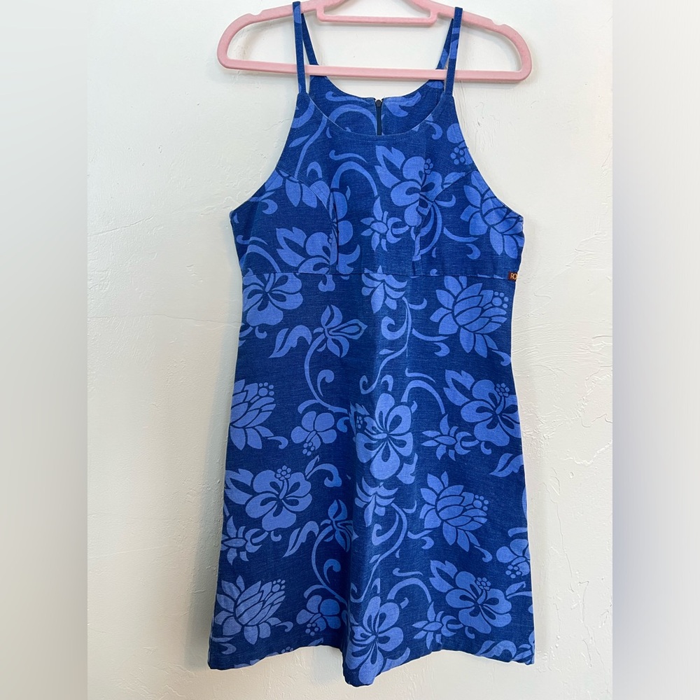 90’s Roxy Hawaiian Flower Print Dress - Picture 9 of 11